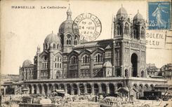 CPA Marseille La Cathedrale 