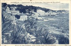 CPA Marseille Promenade de la Corniche vue prise de Maldorme 