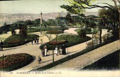 CPA Marseille Jardin de la Colonne 