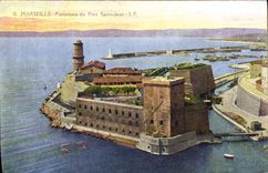 CPA Marseille Panorama du Fort Saint Jean 