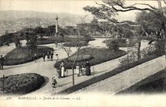 CPA Marseille Jardin de la Colonne 