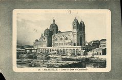 CPA Marseille Canal St Jean et Cathedrale 