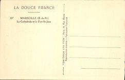 CPA Marseille Bouches du Rhone La Cathedrale et le Fort St Jean 