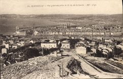 CPA Marseille Vue generale prise de Notre Dame de la Garde 