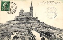 CPA Marseille Basilique de Notre Dame de la Garde 