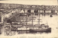 CPA Marseille Panorama du Quai du Port 