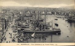 CPA Marseille Vue generale du Vieux Port 