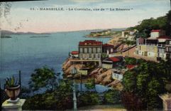 CPA Marseille La Corniche vue de La Reserve 