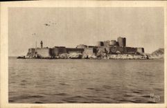 CPA Marseille L'ile et le Chateau d'If bati par Francois ancienne prison d'Etat devant 