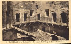 CPA Marseille Le Chateau d'If Le Cachots du 1er etage du Donjon historique 