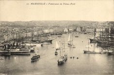 CPA Marseille Panorama du Vieux Port 