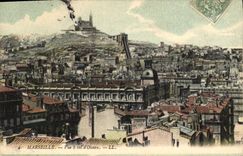 CPA Marseille Vue a vol d'Oiseau 