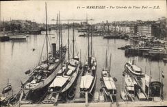 CPA Marseille Vue Generale du Vieux Port 