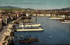 CPA Marseille Vue Generale du Vieux Port 