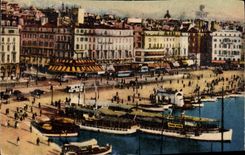 CPA Marseille Le Port et le Quai des Belges 
