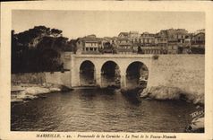 CPA Marseille Promenade de la Corniche Le pont de la Fausse monnaie