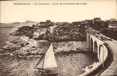 CPA Marseille La Corniche Pont de la Fausse Monnaie 