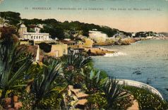 CPA Marseille Promenade de la Corniche Vue prise de Maldorme 
