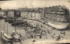CPA Marseille Le Quai du Port 