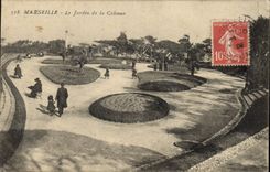 CPA Marseille Le Jardin de la Colonne 