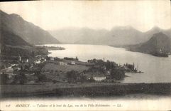 CPA Annecy Talloires et le bout du Lac vus de la Villa Noblemaire 