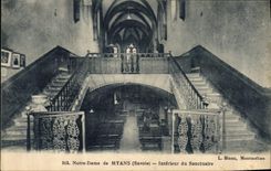 CPA Notre Dame de Myans Savoie Interieur du Sanctuaire 