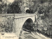 CPA Route d'Ugine a Flumet Les Gorges de l'Arly 