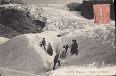 CPA Chamonix Glacier des Bossons Alpinisme