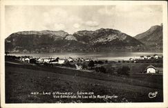CPA Lac d'Annecy Sevrier Vue Generale Le Lac et le Mont Veyrier 