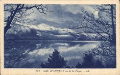 CPA Lac d'Annecy vu de la Puya 