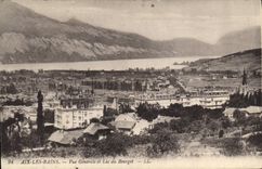 CPA Aix les Bains Vue generale et Lac du Bourget 