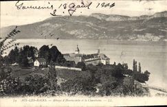 CPA Aix les Bains Abbaye d'Hautecombe et la Chambotte 