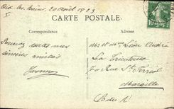 CPA Aix les Bains Parc de l'Etablissement Thermal Lion et Lionne par le Sculpteur H Geoffroy Lion