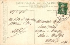 CPA Aix les Bains Le tunel du chemin de fer au bord du lac de Bourget 