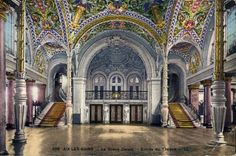 CPA Aix les Bains Le Grand Cercle Entree du Theatre 