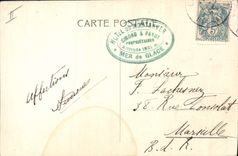 CPA Chamonix Le Mauvais pas a la Mer de Glace 