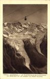CPA Chamonix Le Teleferique de Plan Praz au Brevent et le massif du Mont Blanc 