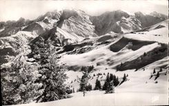 CPA Le Mont Blanc vu du Mont d'Arbois 