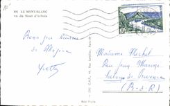 CPA Le Mont Blanc vu du Mont d'Arbois 