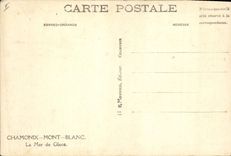 CPA Chamonix Mont Blanc La Mer de Glace 
