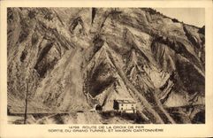 CPA Sortie du Grand Tunnel et Maison Cantonniere 
