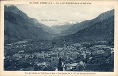 CPA Savoie Tourisme Saint Jean de Maurienne Vue generale et Vallee de l'Arc Vue prise de Notre Dame 