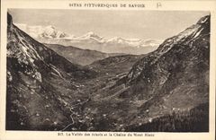 CPA Sites Pittoresques de Savoie La Vallee des Aravis et la Chaine du Mont Blanc 