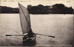 CPA Annecy Une Barquette 