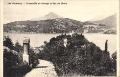 CPA Lac d'Annecy Presqu'ile de Duingt et Roc de Chere 