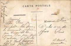 CPA Annecy Le Port et le Chateau Bateau