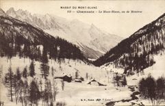 CPA Massif du Mont Blanc Chamonix Le Mont Blanc vu de Montroc 