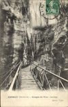 CPA Annecy Haute Savoie Gorges du Fier Les Crues 