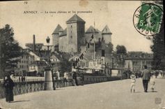 CPA Annecy Le Vieux et les Promenades Bateau
