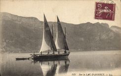 CPA Sur le Lac d'Annecy Bateau